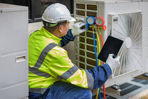 Professional Hvac technician working in Pitcairn, PA